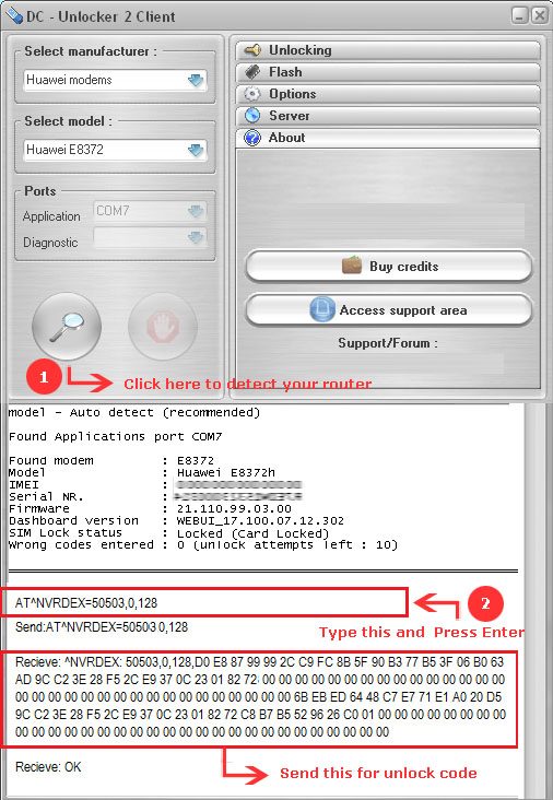 How to unlock Huawei B310 router