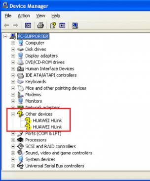 Drivers Actions USB Device