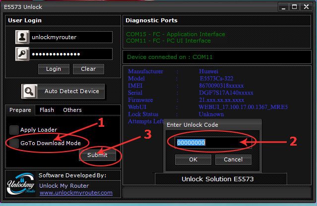 How to unlock MTN e5573Cs-322