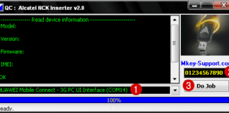 How to use Alcatel Modem NCK Inserter