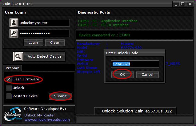 Unlock Zain e5573Cs-322 without unscrewing