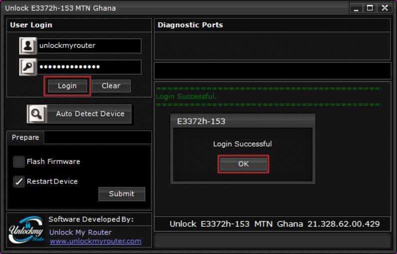 Unlock MTN Ghana E3372h-153