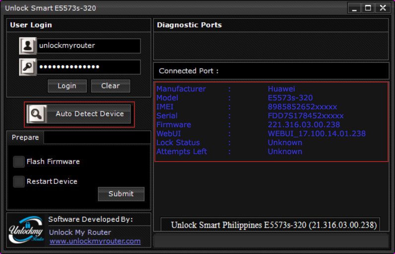 Unlock Smart Philippines E5573s-320 