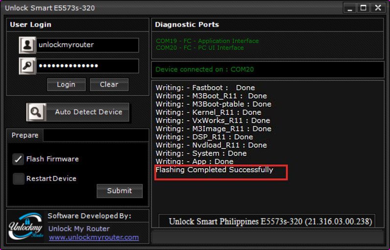 Unlock Smart Philippines E5573s-320 