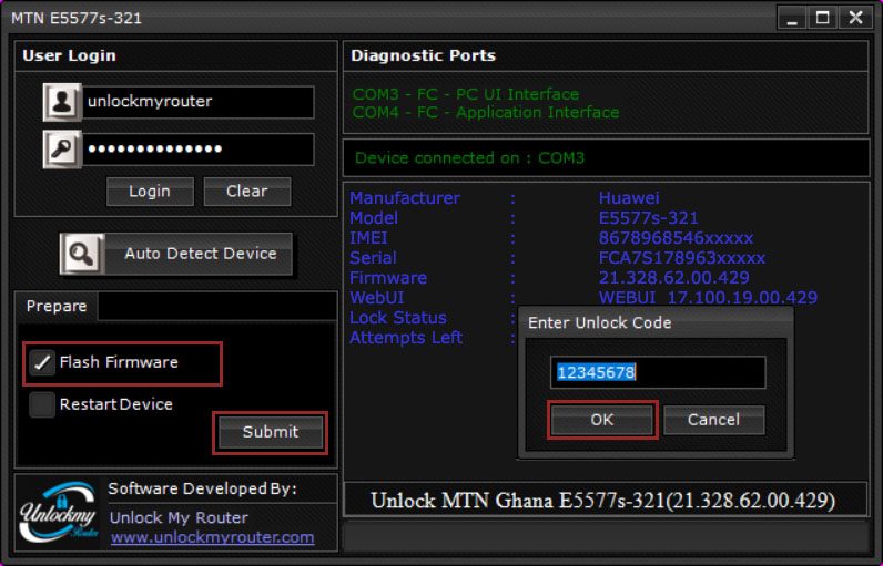 Unlock Ghana MTN E5577Cs-321 